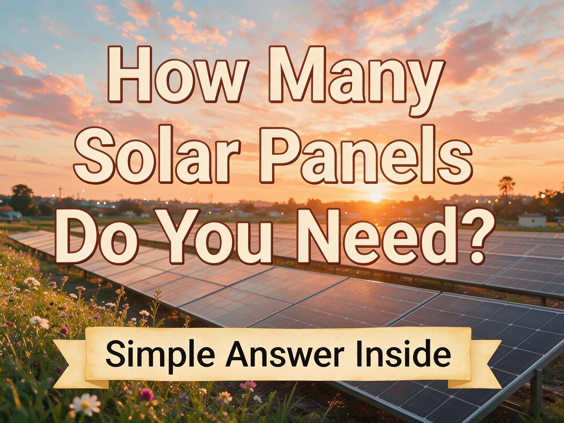 How Many Solar Panels Do You Need? Simple Answer Inside