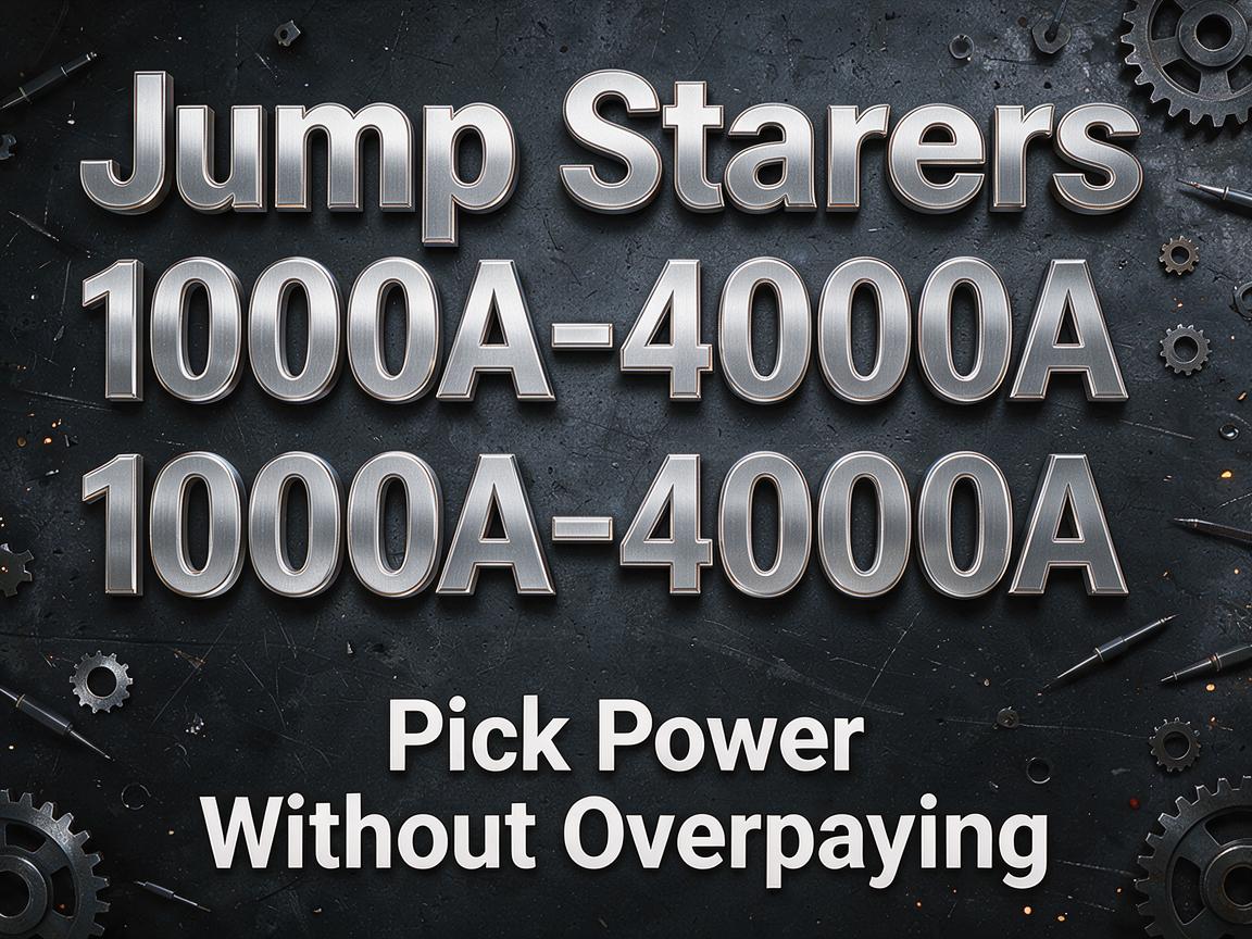 Jump Starters 1000A-4000A: Pick Power Without Overpaying