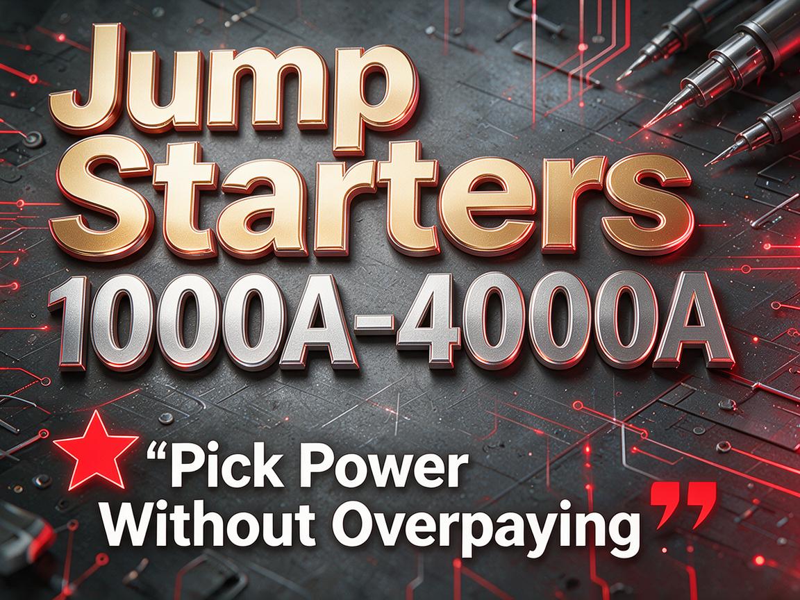 Jump Starters 1000A-4000A: Pick Power Without Overpaying