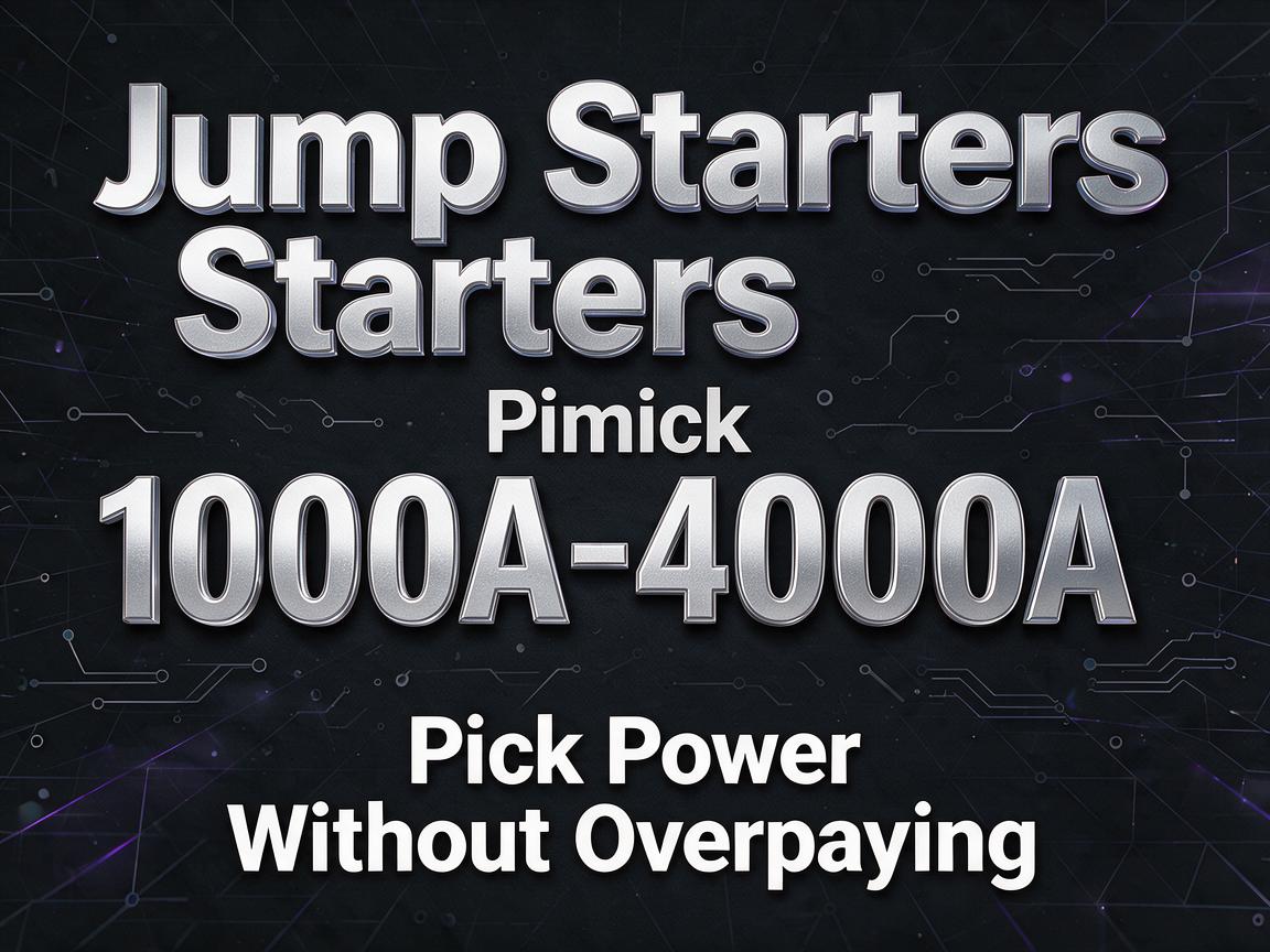 Jump Starters 1000A-4000A: Pick Power Without Overpaying