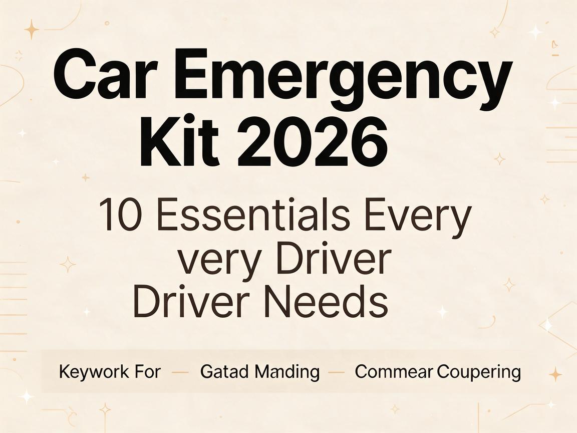 Car Emergency Kit 2026: 10 Essentials Every Driver Needs
