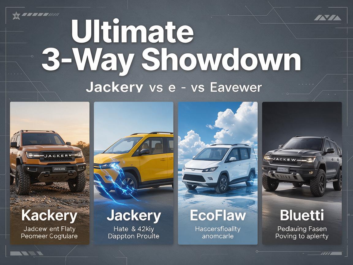 Jackery vs EcoFlow vs Bluetti: Ultimate 3-Way Showdown