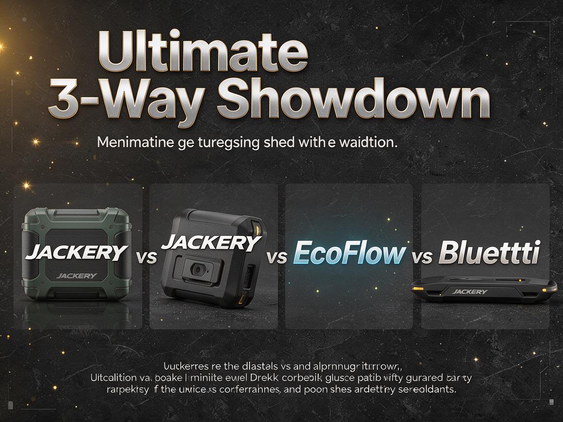 Jackery vs EcoFlow vs Bluetti: Ultimate 3-Way Showdown
