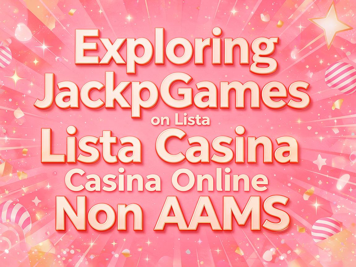 Exploring Jackpot Games on Lista Casino Online Non AAMS