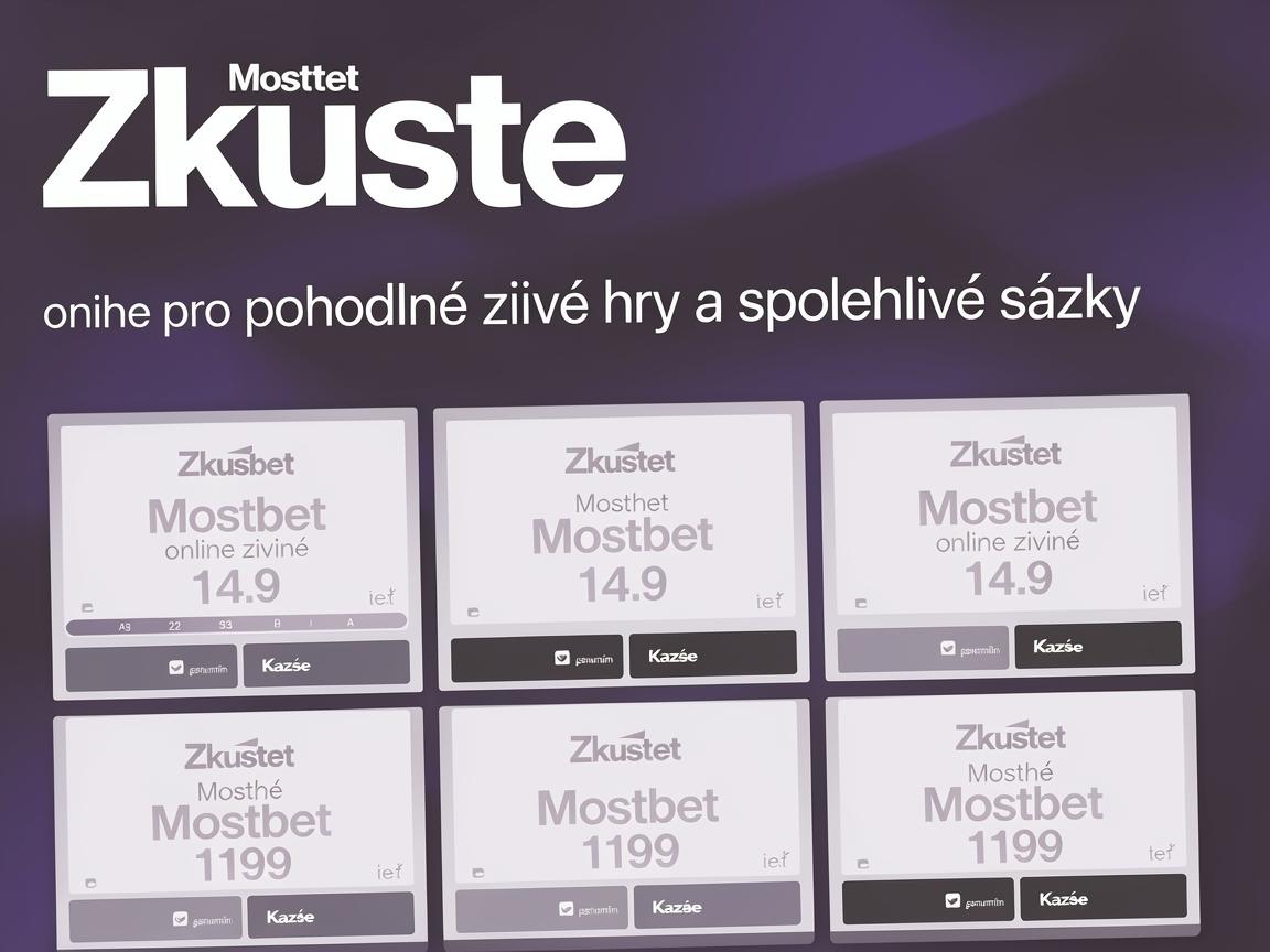 Zkuste Mostbet online pro pohodlné živé hry a spolehlivé sázky