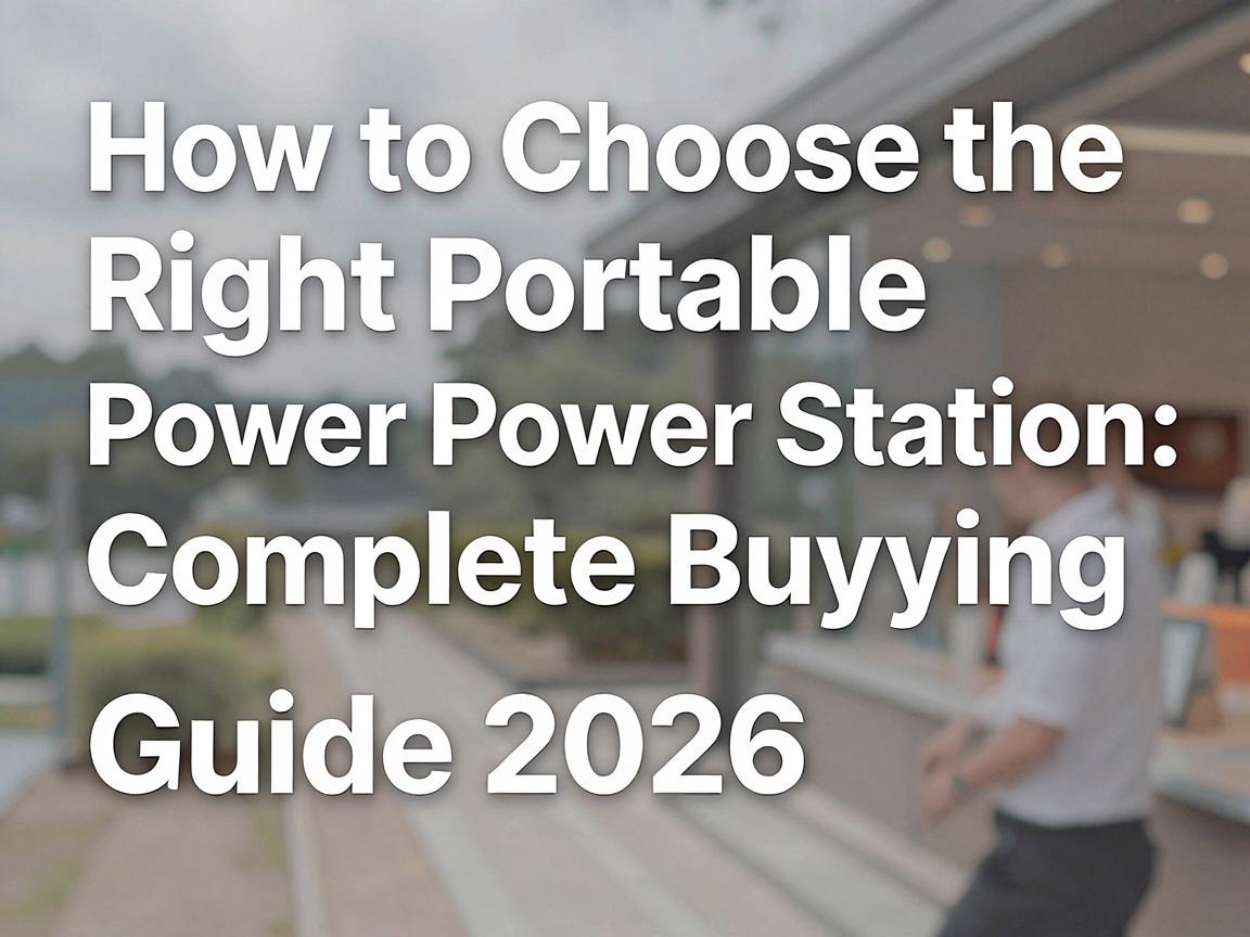 How to Choose the Right Portable Power Station: Complete Buying Guide 2026