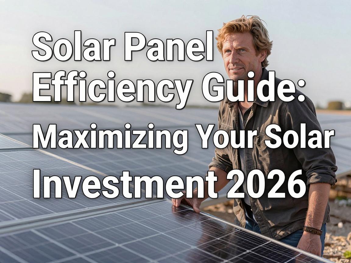 Solar Panel Efficiency Guide: Maximizing Your Solar Investment 2026