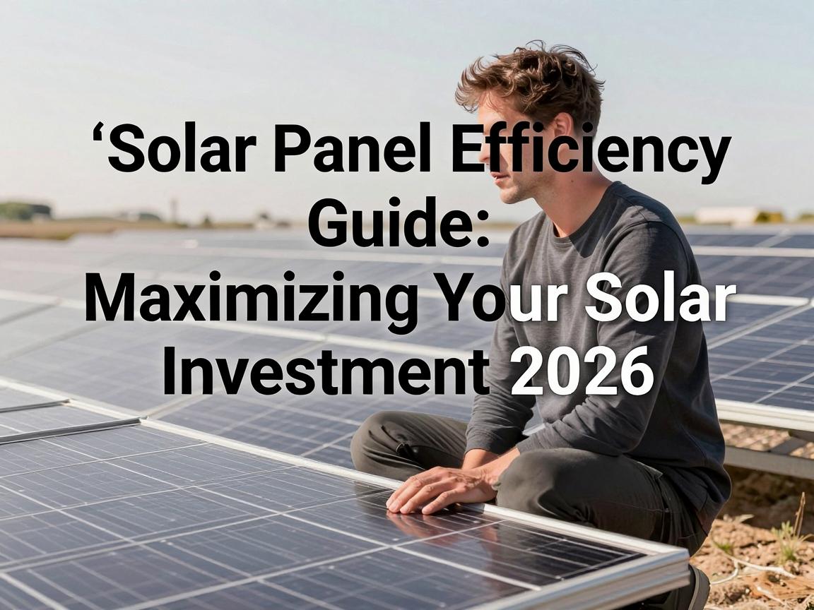 Solar Panel Efficiency Guide: Maximizing Your Solar Investment 2026
