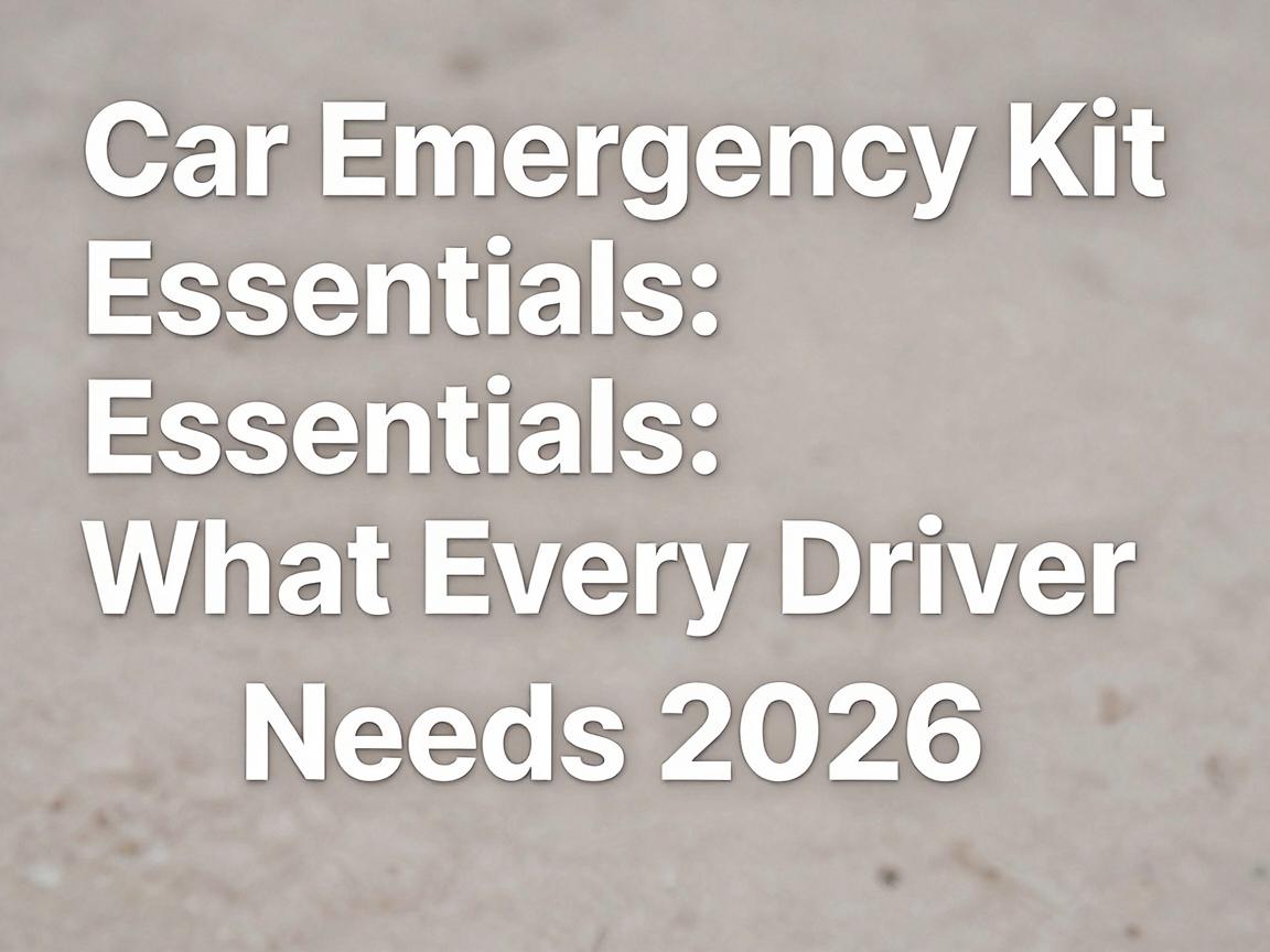 Car Emergency Kit Essentials: What Every Driver Needs 2026