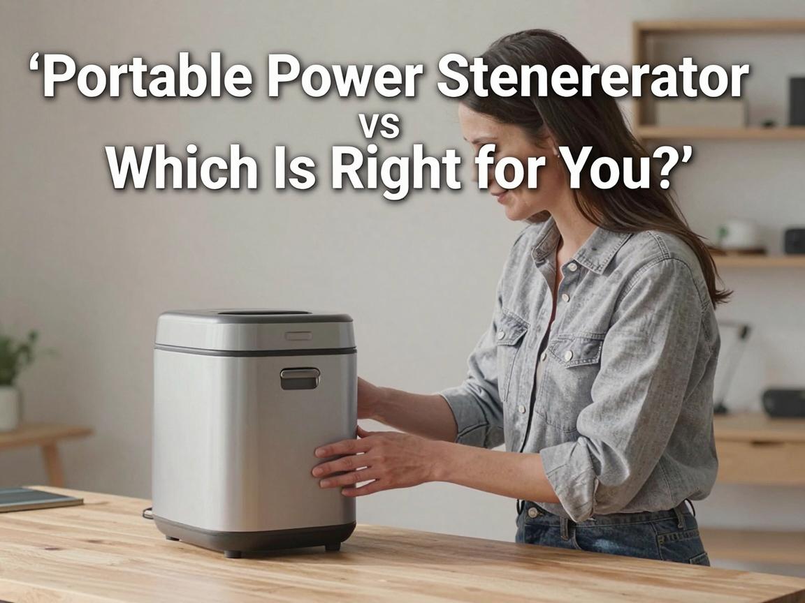 Portable Power Station vs Generator: Which Is Right for You?