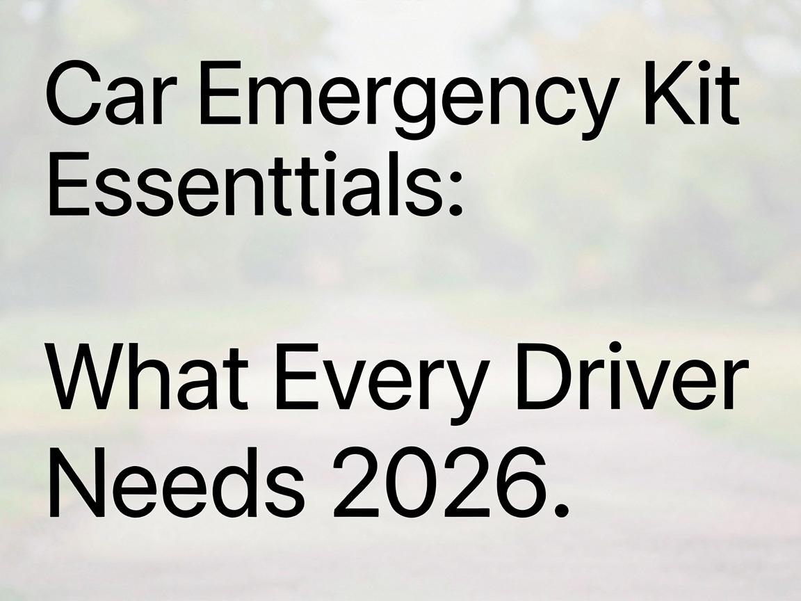 Car Emergency Kit Essentials: What Every Driver Needs 2026