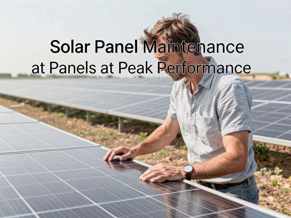 Solar Panel Maintenance Guide: Keep Your Panels at Peak Performance