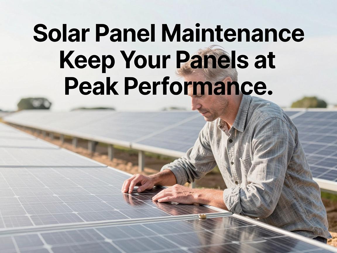 Solar Panel Maintenance Guide: Keep Your Panels at Peak Performance