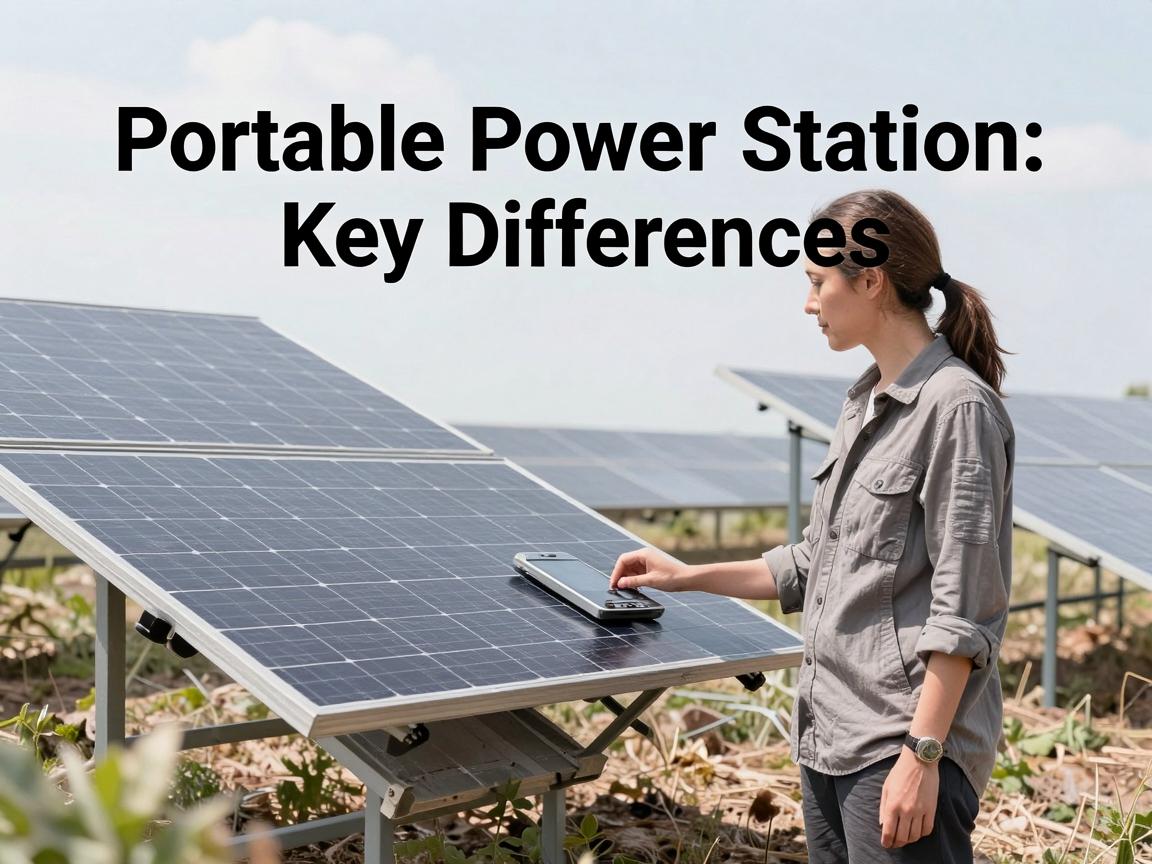 Solar Generator vs Portable Power Station: Key Differences