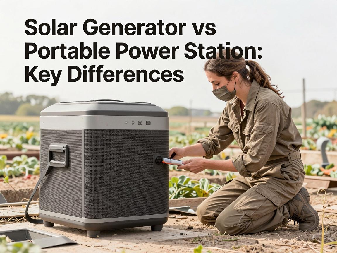 Solar Generator vs Portable Power Station: Key Differences