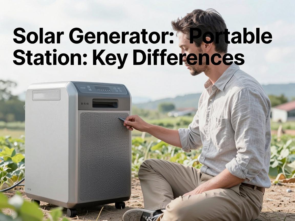 Solar Generator vs Portable Power Station: Key Differences