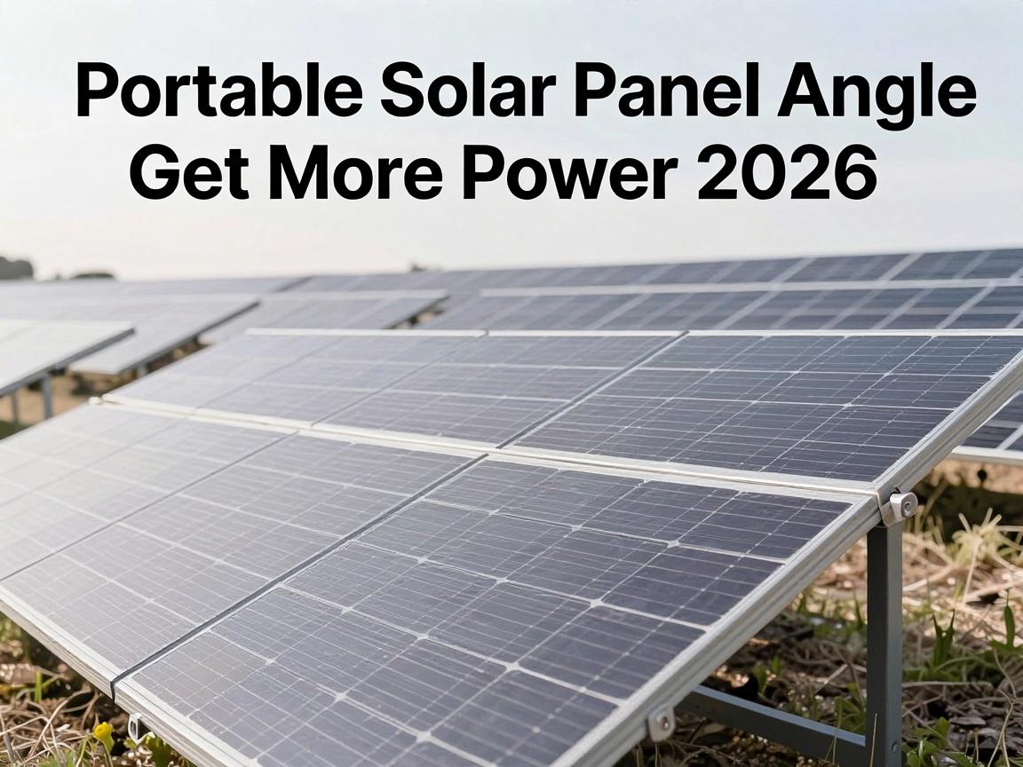Portable Solar Panel Angle Guide: Get More Power 2026