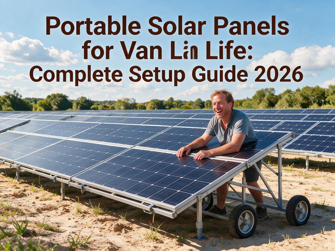 Portable Solar Panels for Van Life: Complete Setup Guide 2026