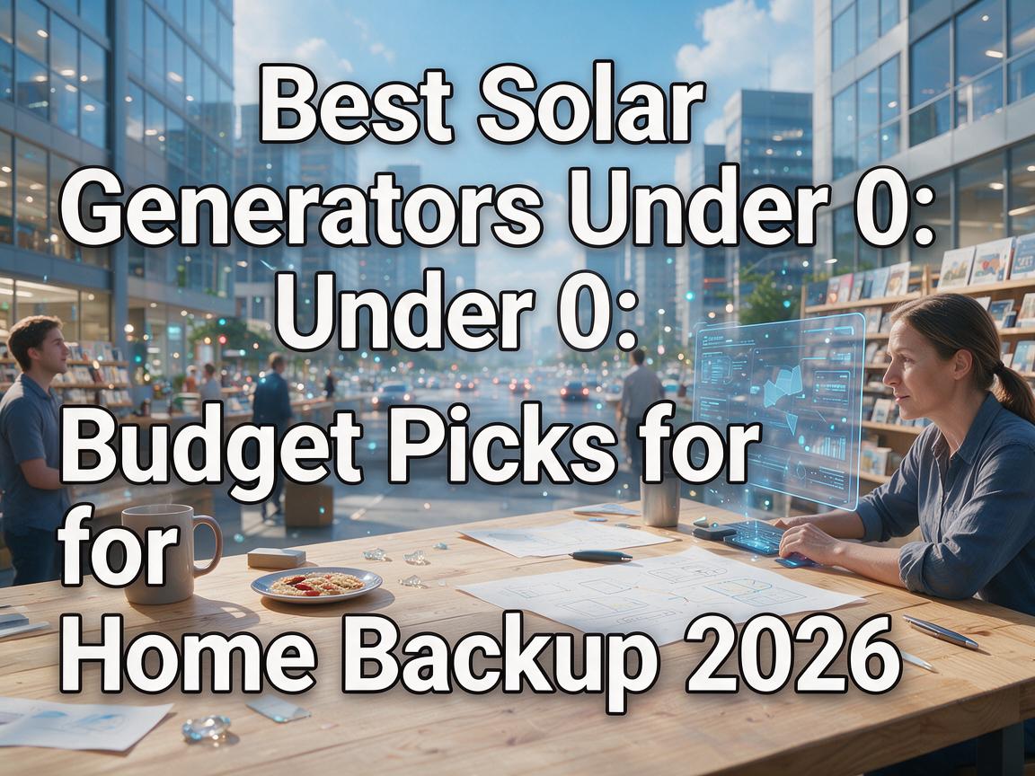 Best Solar Generators Under $500: Budget Picks for Home Backup 2026