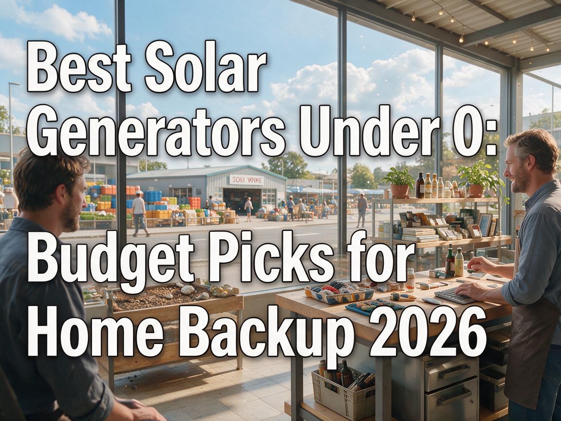Best Solar Generators Under $500: Budget Picks for Home Backup 2026