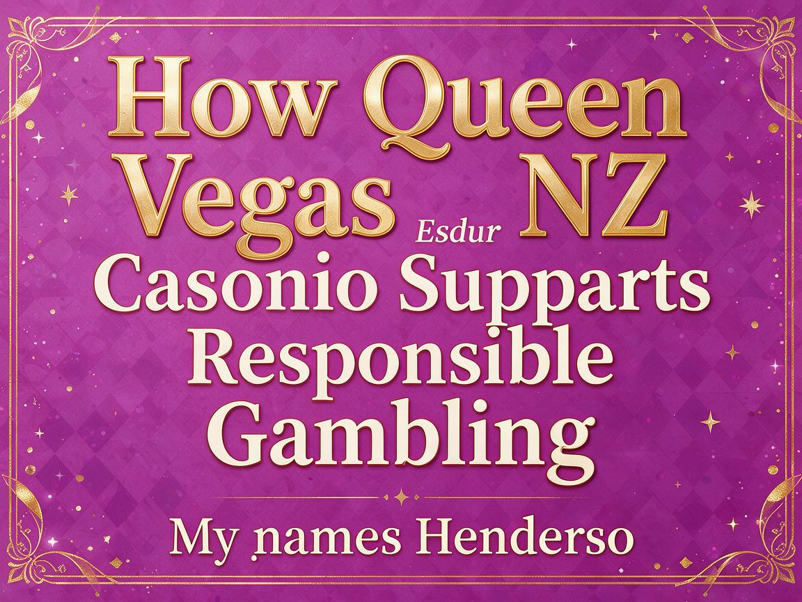 How Queen Vegas Casino NZ Supports Responsible Gambling