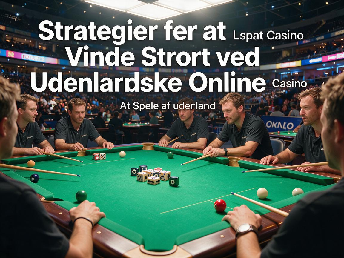 Strategier for at Vinde Stort ved Udenlandske Online Casino