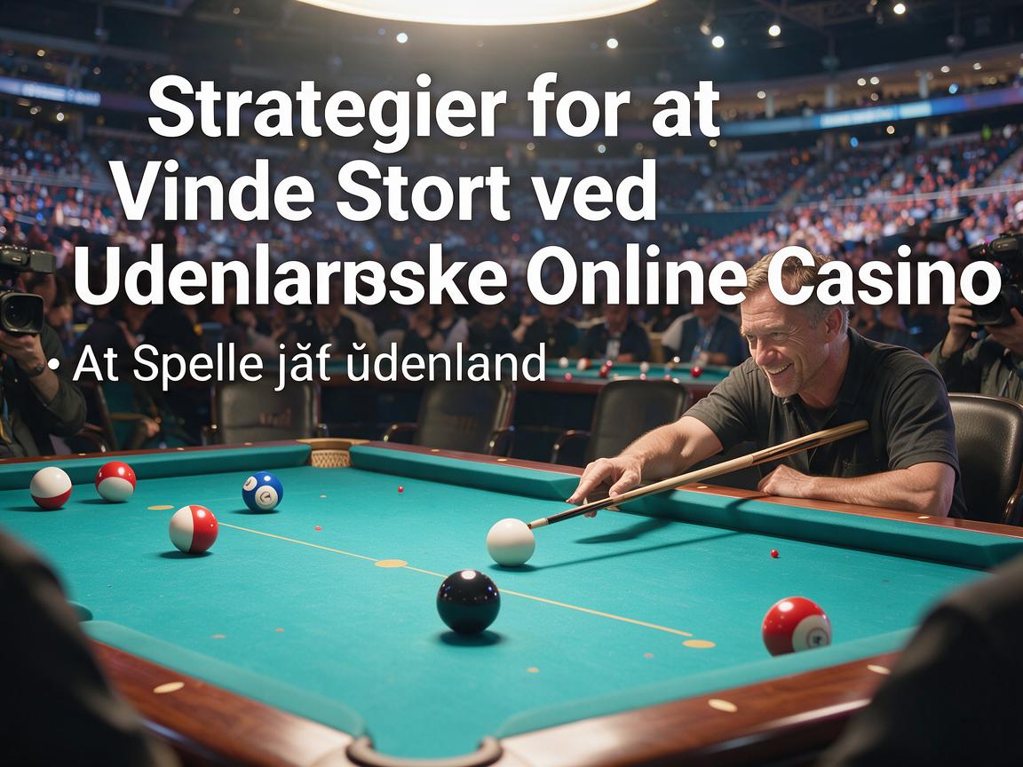 Strategier for at Vinde Stort ved Udenlandske Online Casino