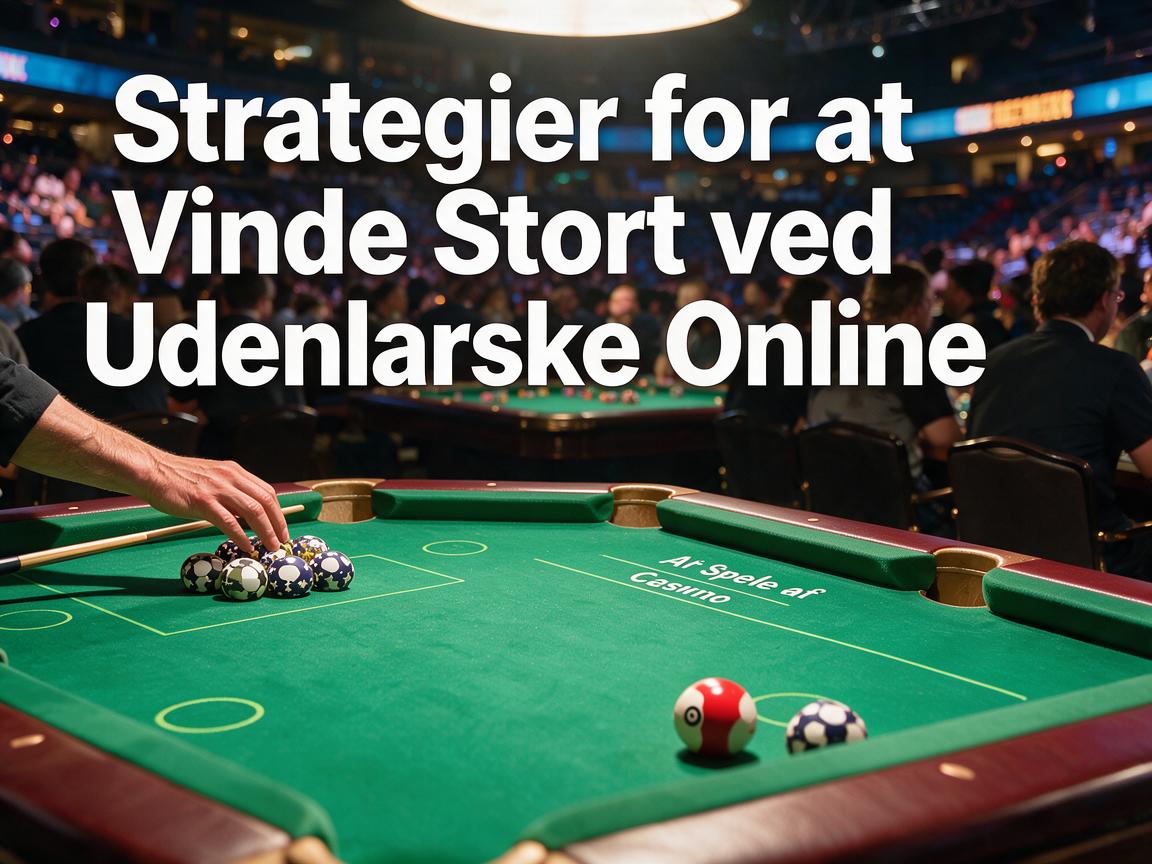 Strategier for at Vinde Stort ved Udenlandske Online Casino