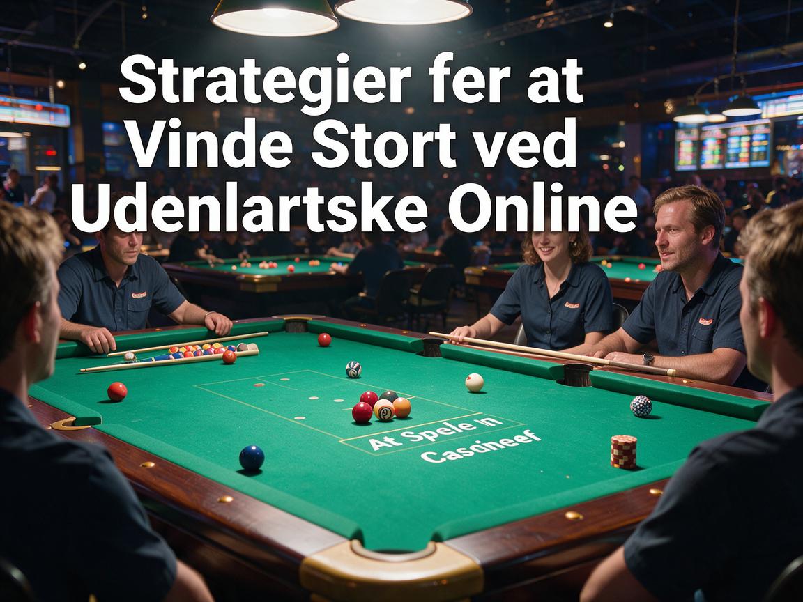 Strategier for at Vinde Stort ved Udenlandske Online Casino