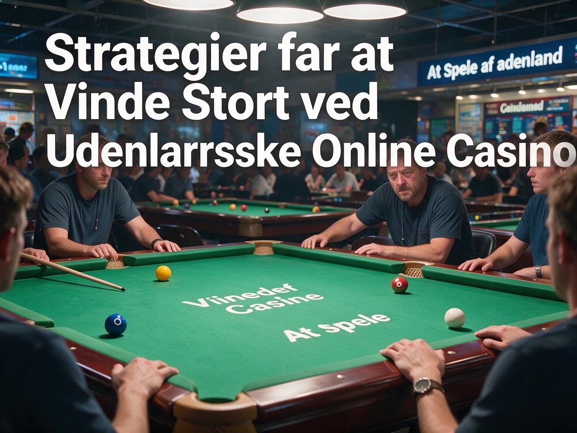 Strategier for at Vinde Stort ved Udenlandske Online Casino