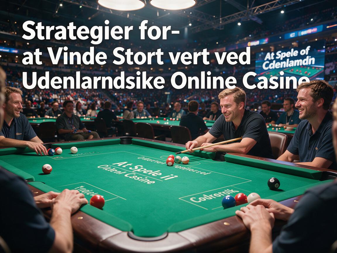 Strategier for at Vinde Stort ved Udenlandske Online Casino