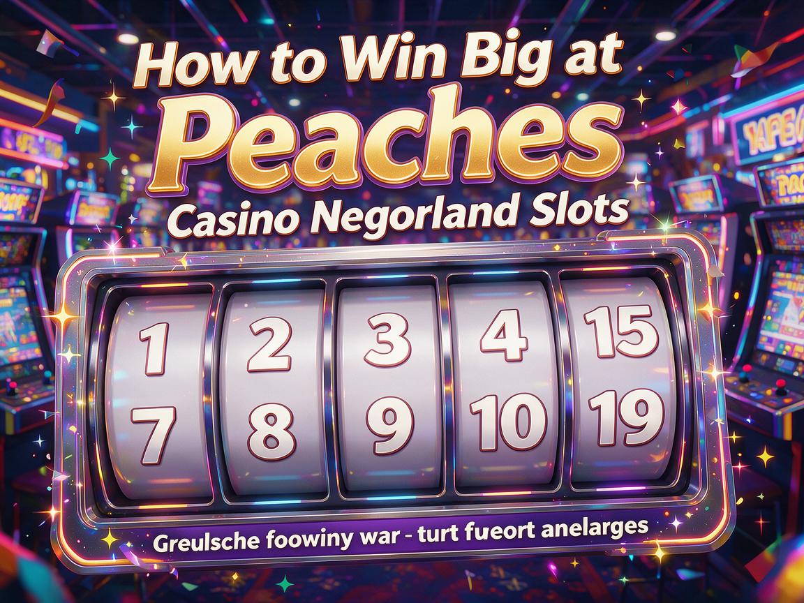 How to Win Big at Peaches Casino Nederland Slots