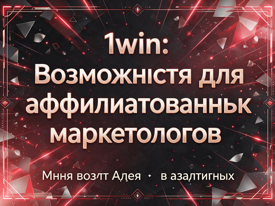 1win: Возможности для аффилированных маркетологов в азартных играх