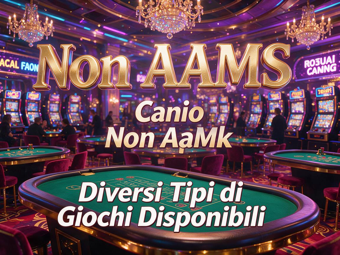 Casino Non AAMS: Diversi Tipi di Giochi Disponibili