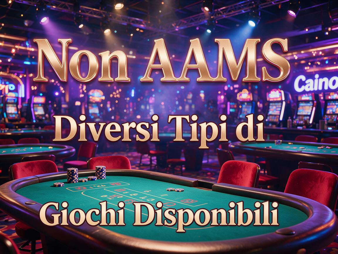 Casino Non AAMS: Diversi Tipi di Giochi Disponibili