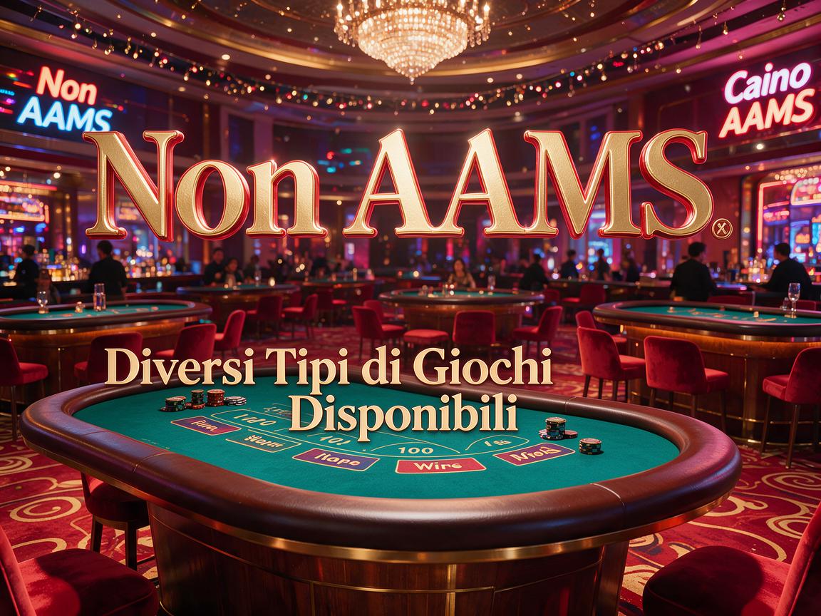Casino Non AAMS: Diversi Tipi di Giochi Disponibili
