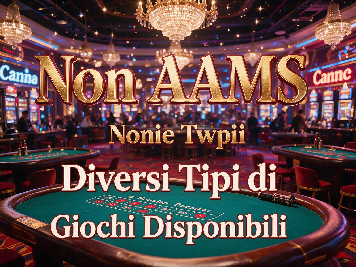 Casino Non AAMS: Diversi Tipi di Giochi Disponibili