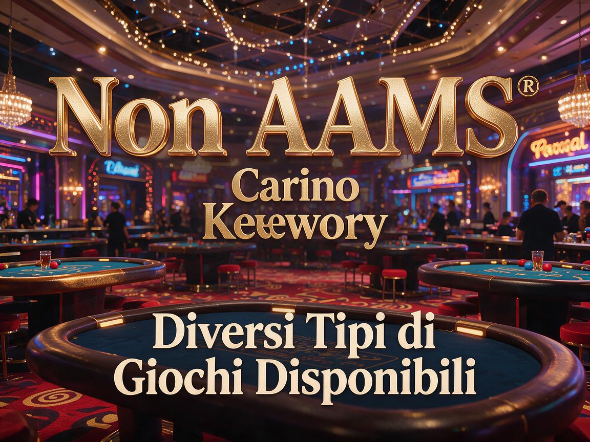 Casino Non AAMS: Diversi Tipi di Giochi Disponibili