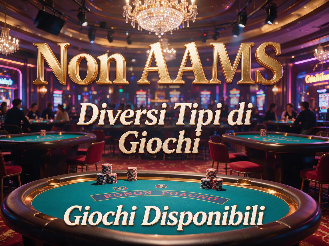 Casino Non AAMS: Diversi Tipi di Giochi Disponibili