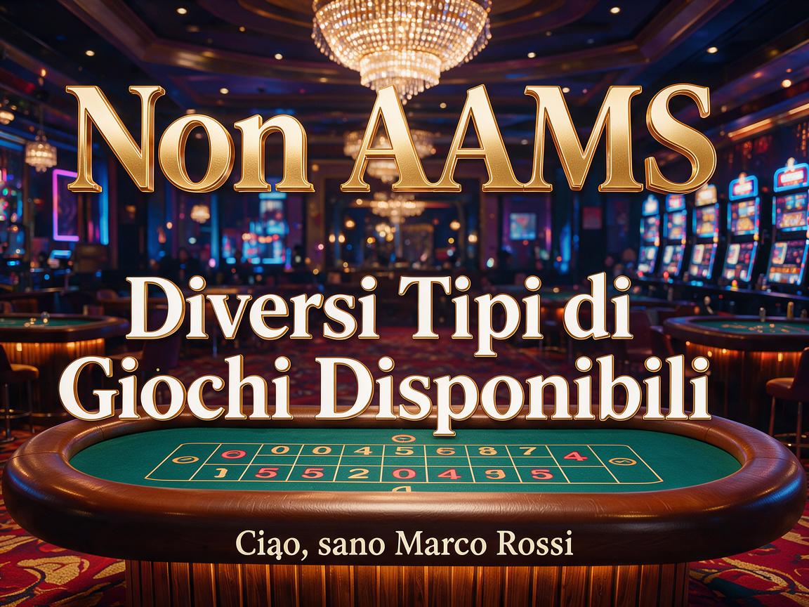 Casino Non AAMS: Diversi Tipi di Giochi Disponibili
