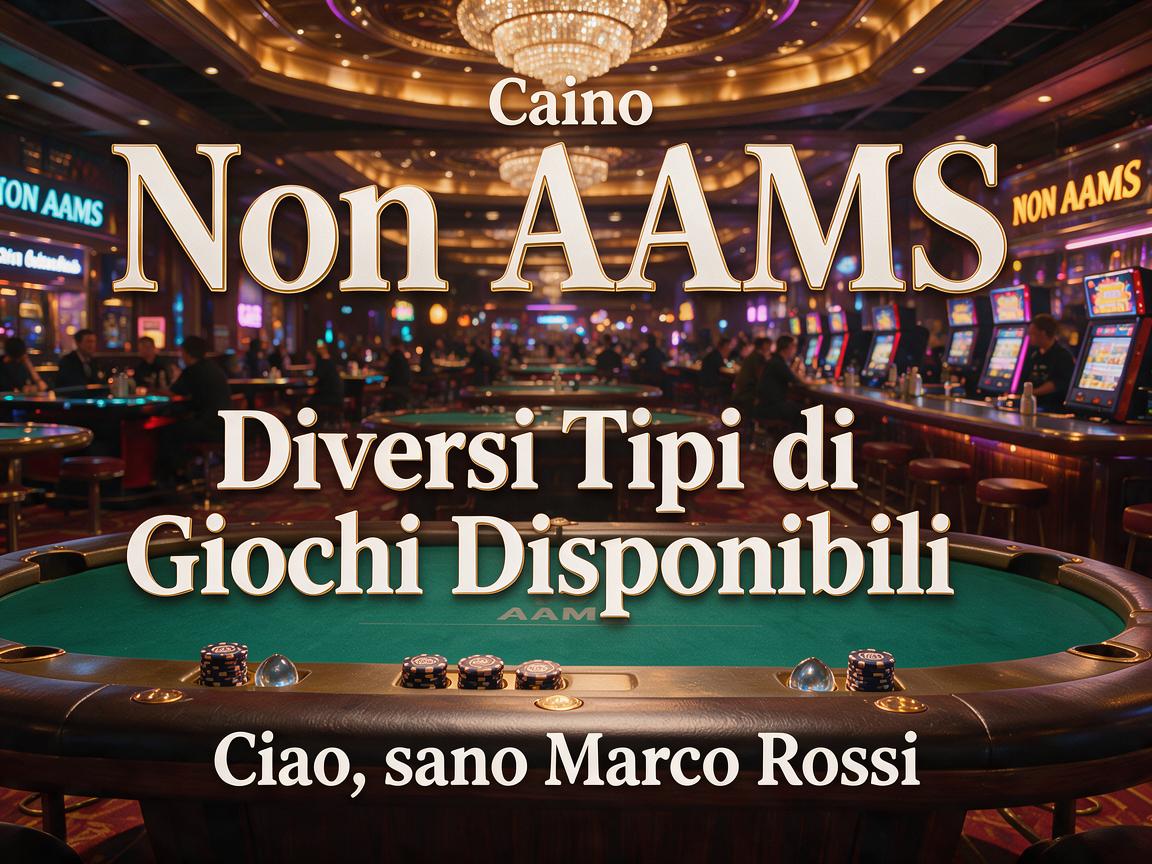 Casino Non AAMS: Diversi Tipi di Giochi Disponibili