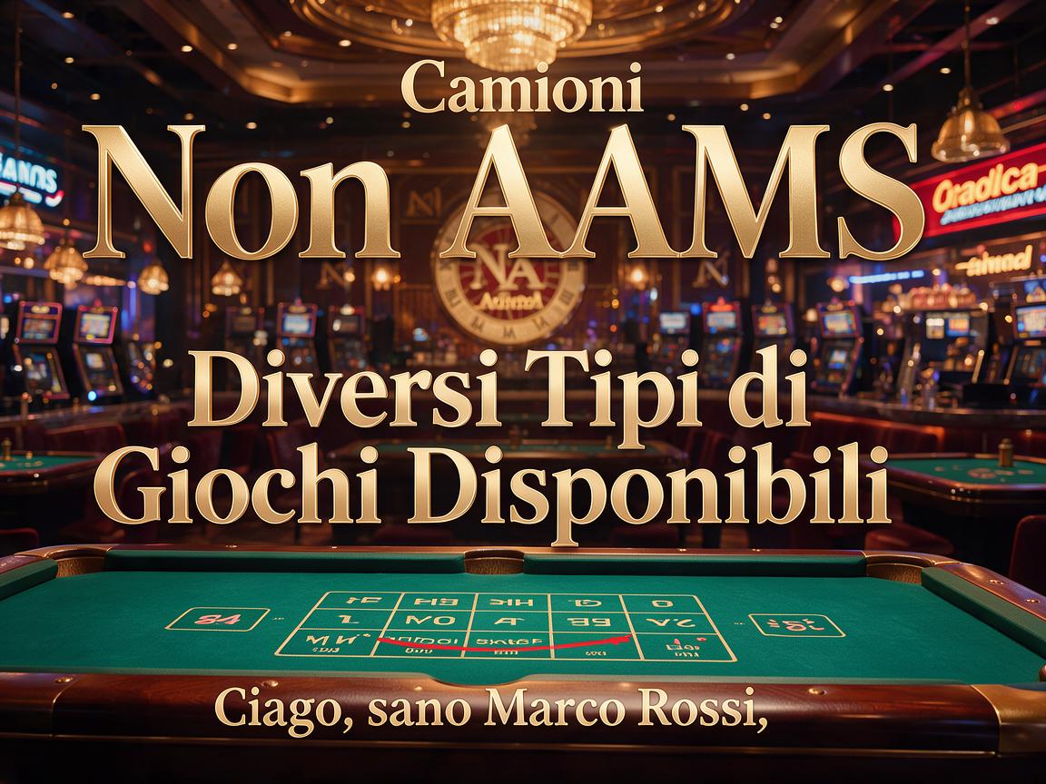 Casino Non AAMS: Diversi Tipi di Giochi Disponibili
