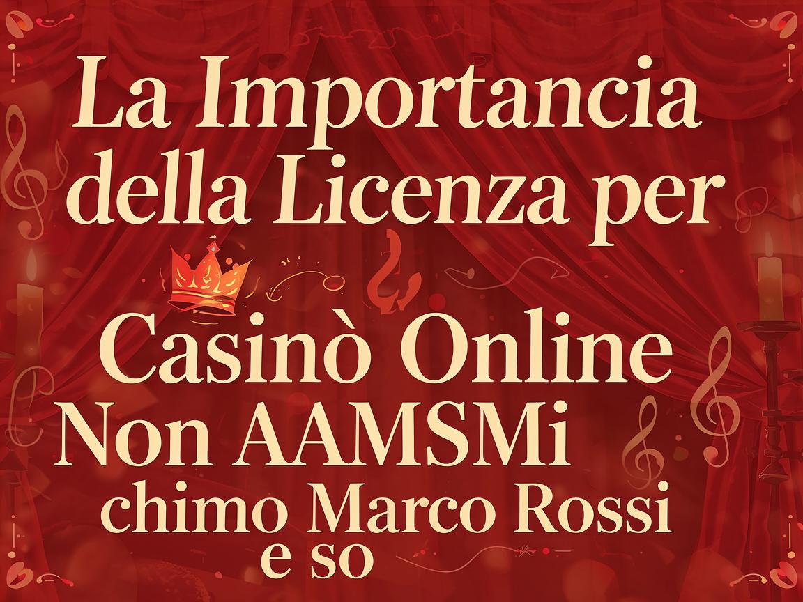 La Importanza della Licenza per Casinò Online Non AAMS