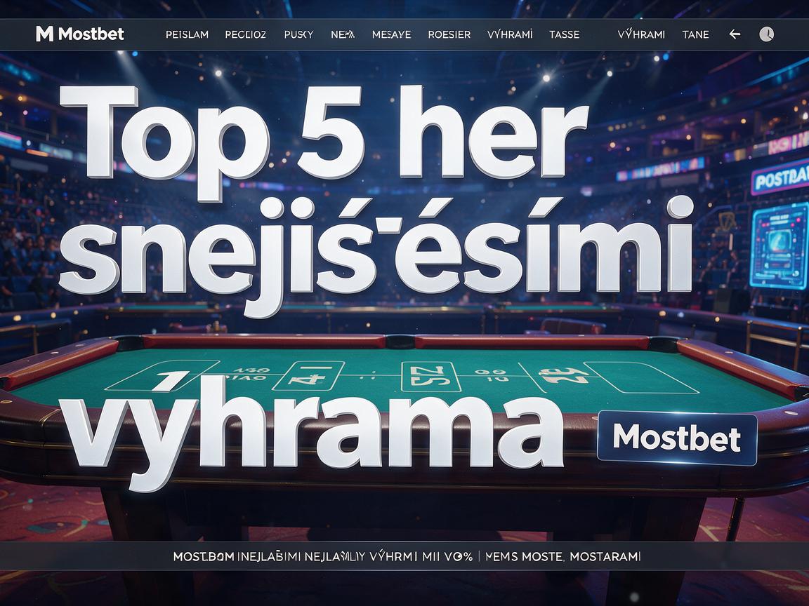 Jaké hry jsou v casino Mostbet s nejvyššími výhrami?